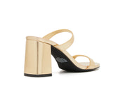 Therapy shoes|Kirra heel gold metallic