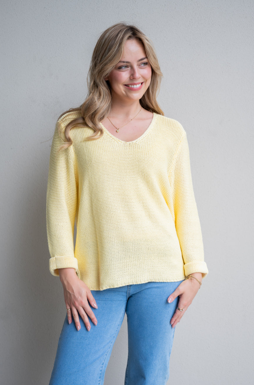 Nala knit baby yellow