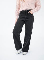 Cotton black jeans