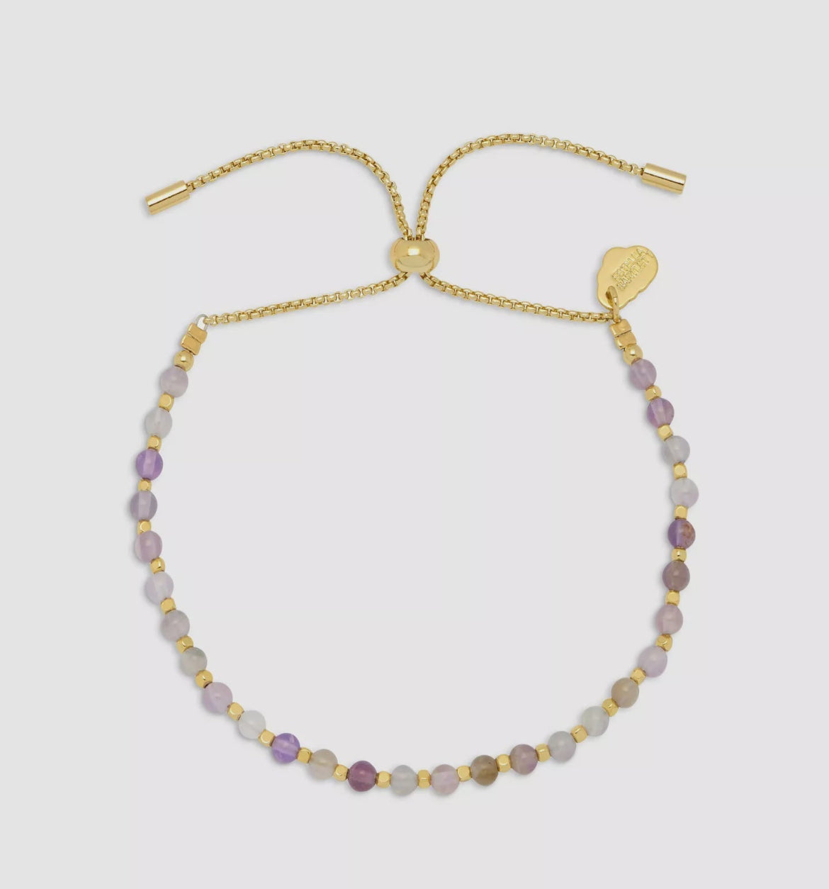 Amelia Bracelet Gold Plated- Amethyst