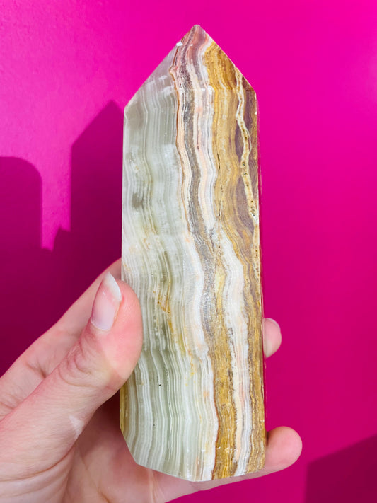 Crazy Lace agate tower