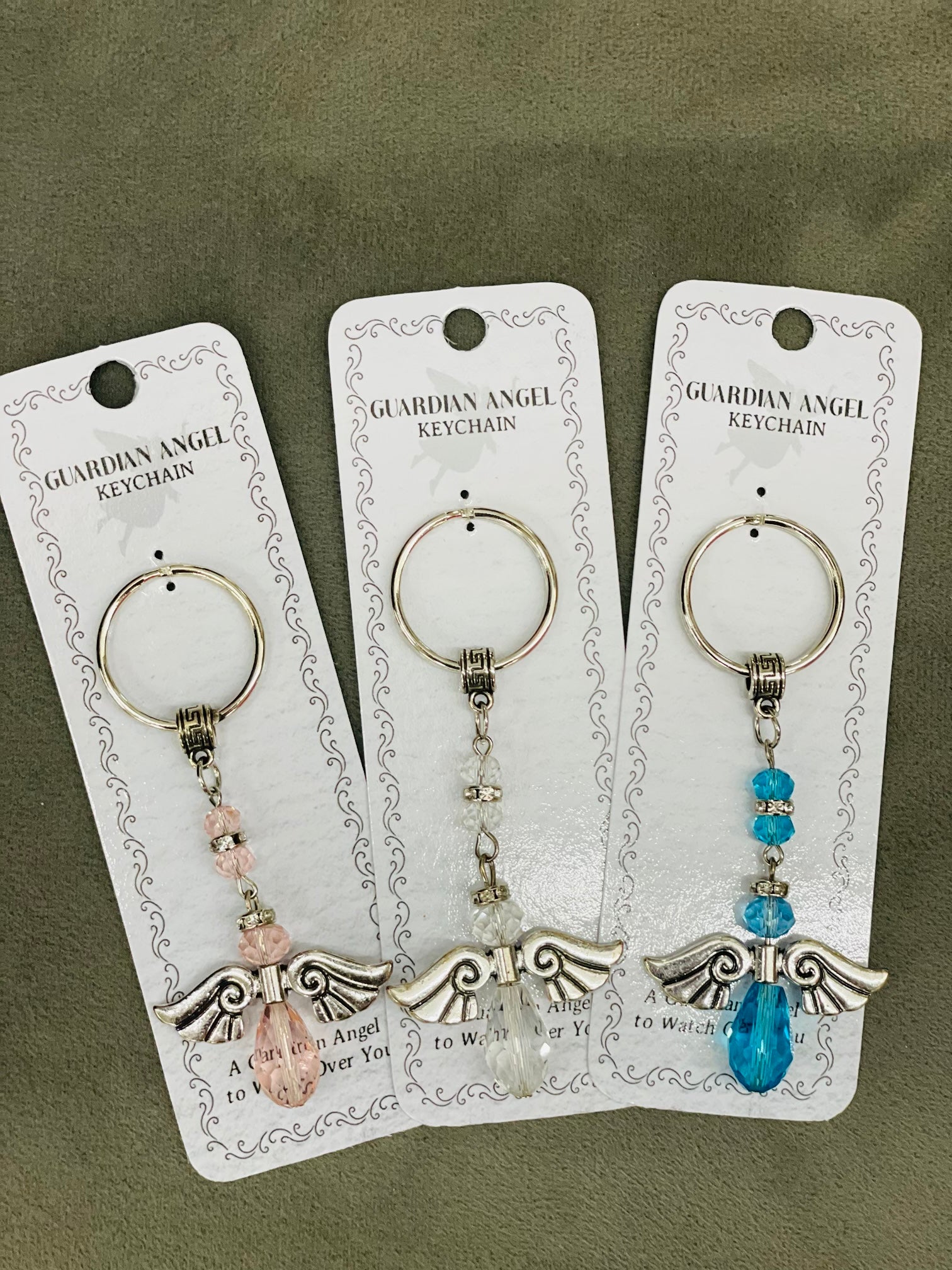 Guardian angel key ring