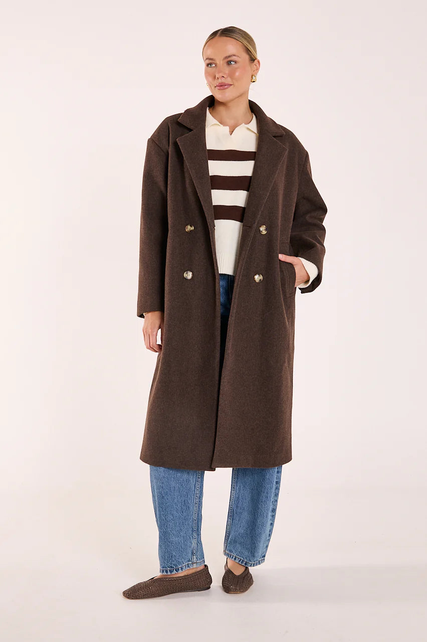 Feather & Noise | Magnolia Knit - Cream Chocolate Stripe