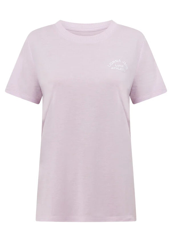 Lotus t shirt- pale orchid lilac
