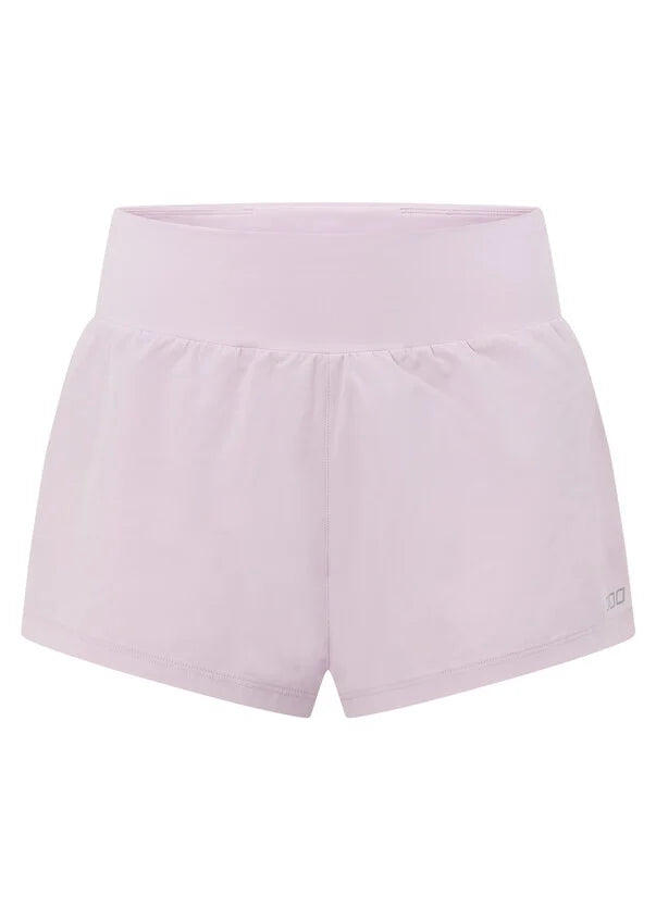 Stretch & Stride Pocket Run Short- pale orchid lilac