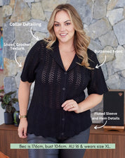 CORINNA SHIRT - BLACK