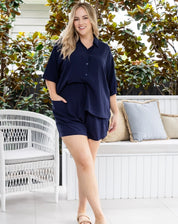 EMILY SHIRT - NAVY