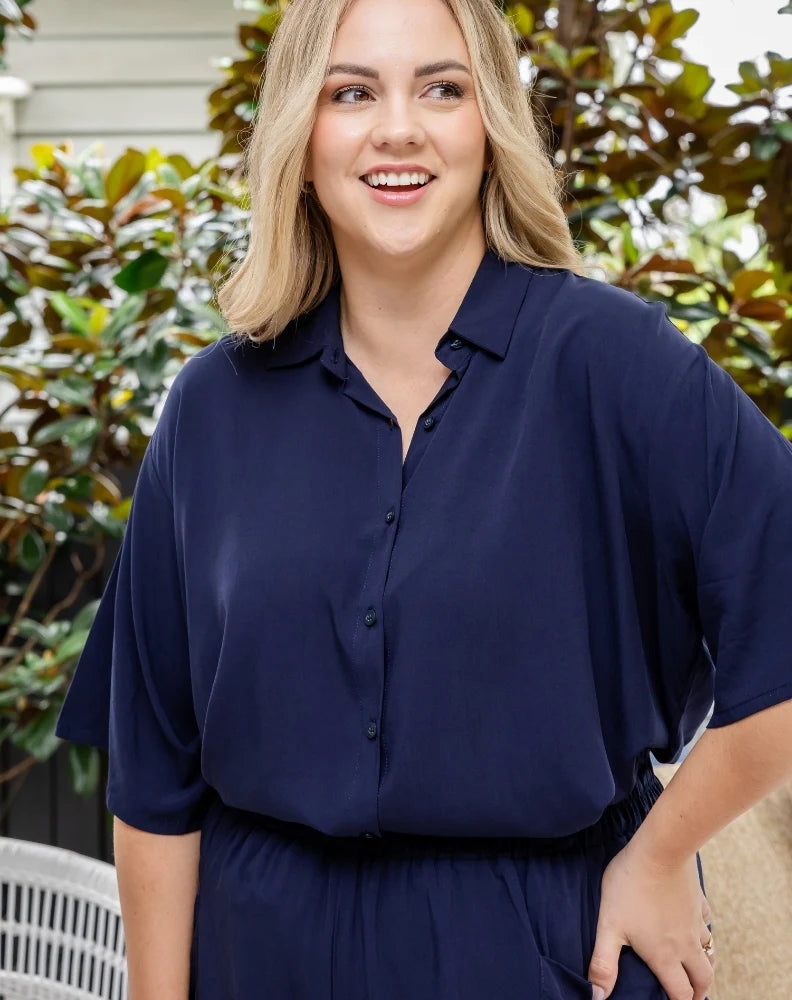 EMILY SHIRT - NAVY