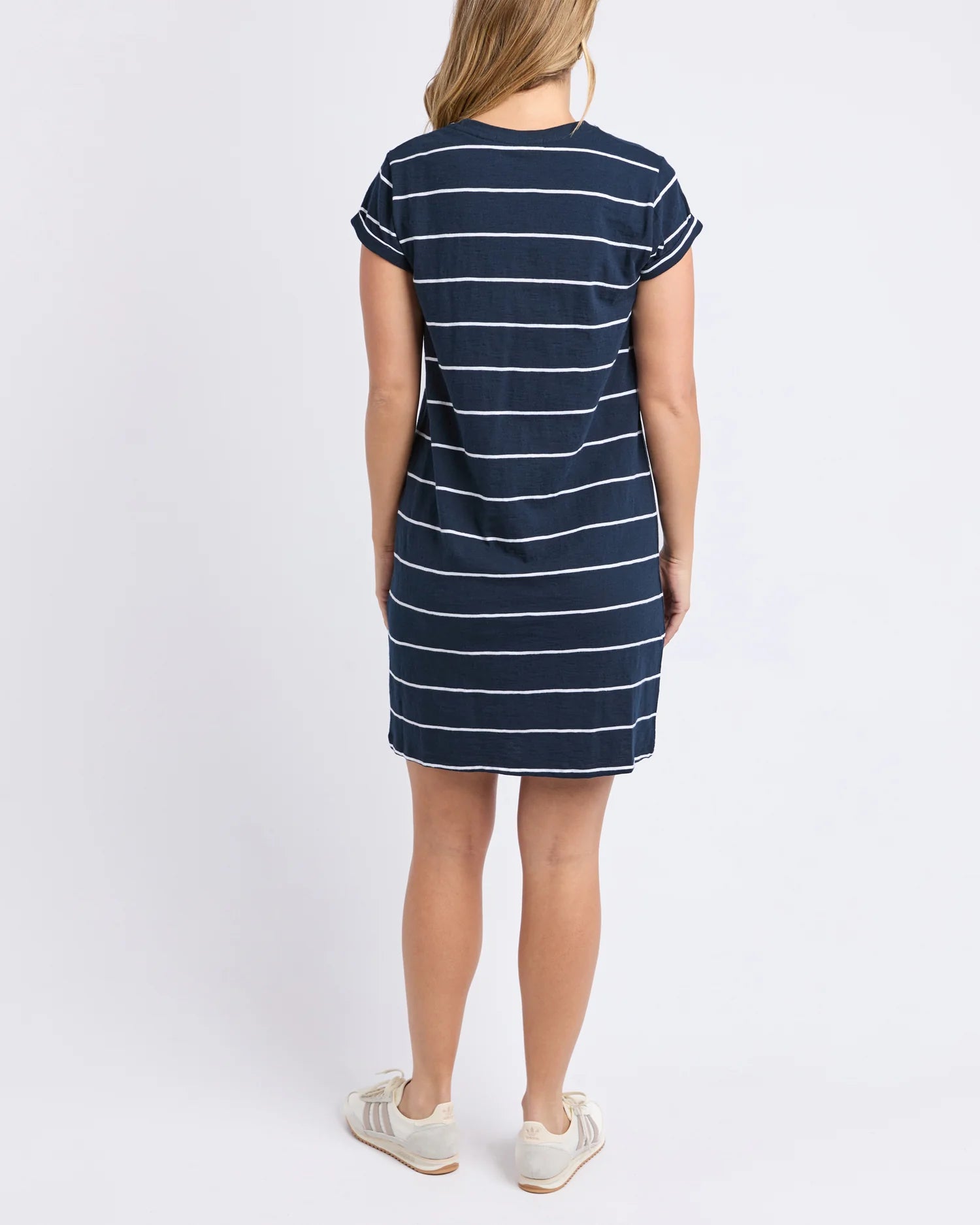 Caleb Stripe Dress Navy/White Stripe