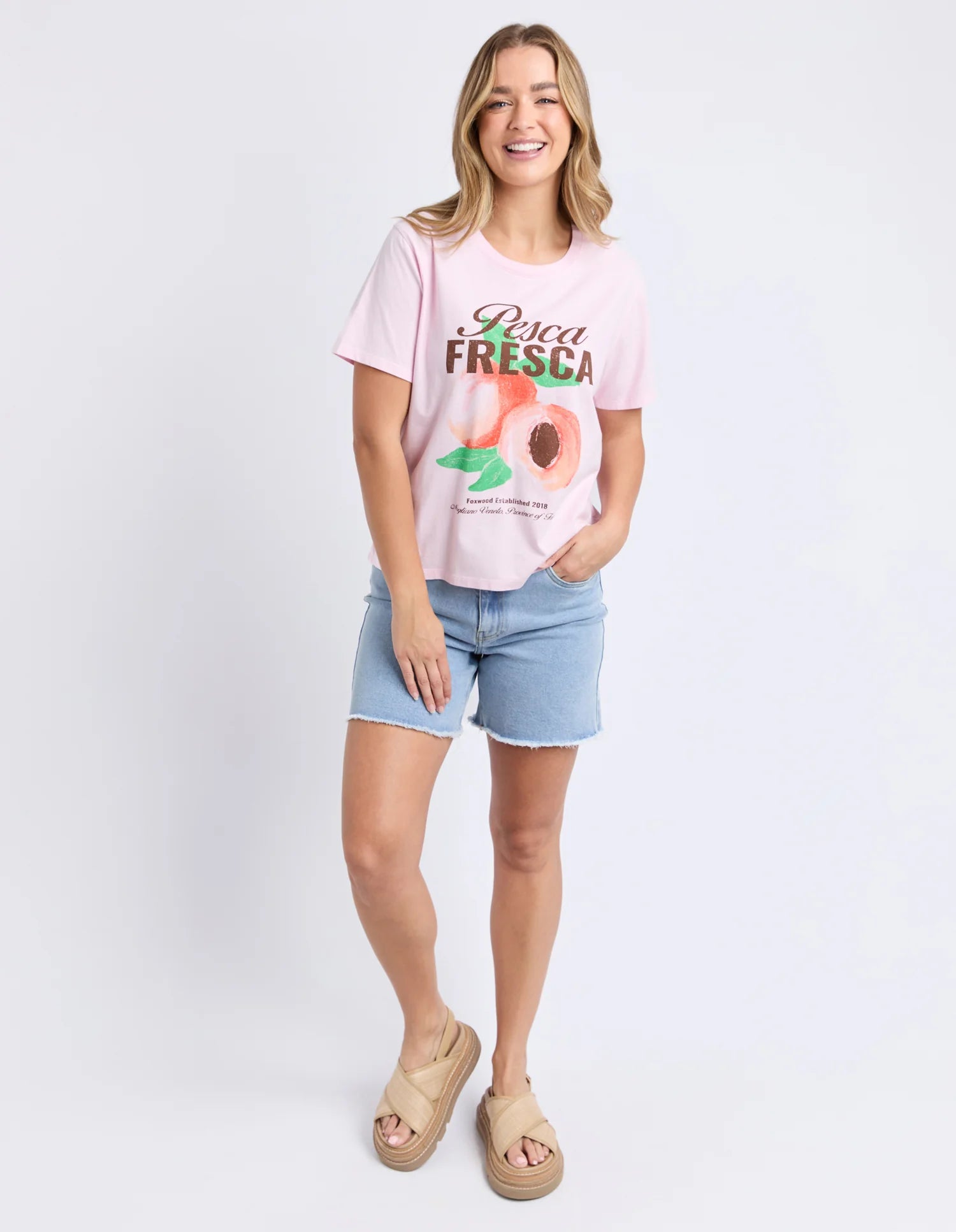 Fresca Tee Pale Pink