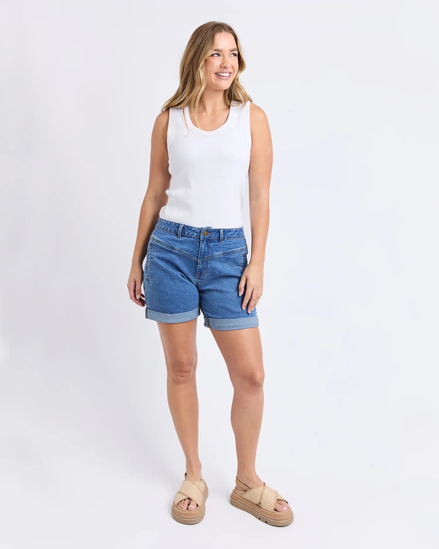 Devi Short Mid Blue