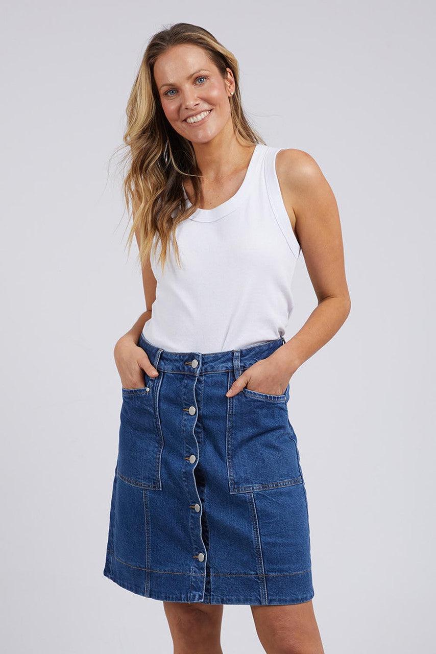 NOLAN SKIRT - DARK BLUE