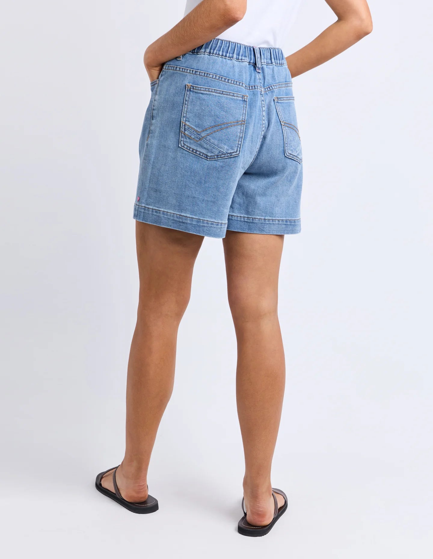 Birdie Denim Short Light Blue Wash