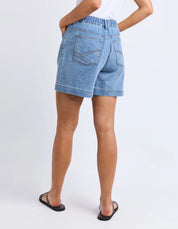 Birdie Denim Short Light Blue Wash
