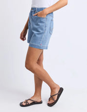 Birdie Denim Short Light Blue Wash