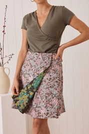 Chameleon Reversible Skirt - Blossom & Lavender