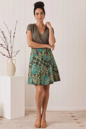 Chameleon Reversible Skirt - Blossom & Lavender