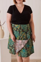 Chameleon Reversible Skirt - Blossom & Lavender