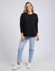 Simplified Crew- Black on black