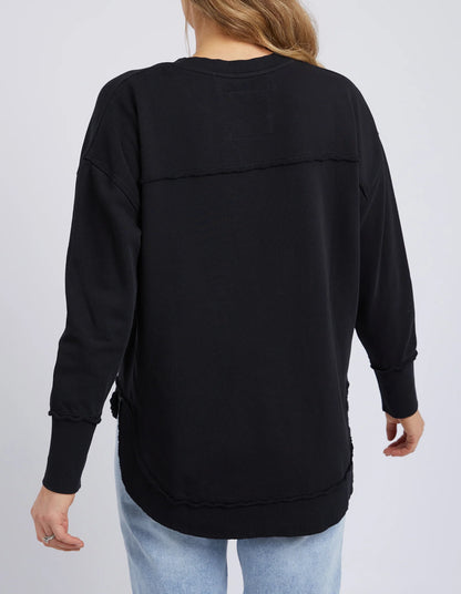 Simplified Crew- Black on black