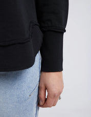 Simplified Crew- Black on black