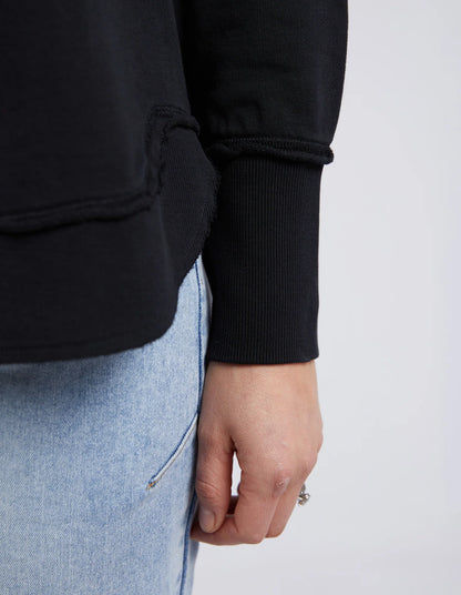 Simplified Crew- Black on black