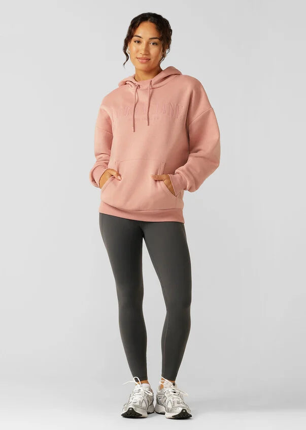 Lounge Fleece Hoodie-Ash Rose