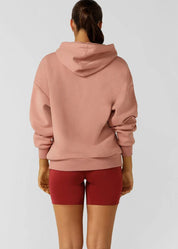 Lounge Fleece Hoodie-Ash Rose