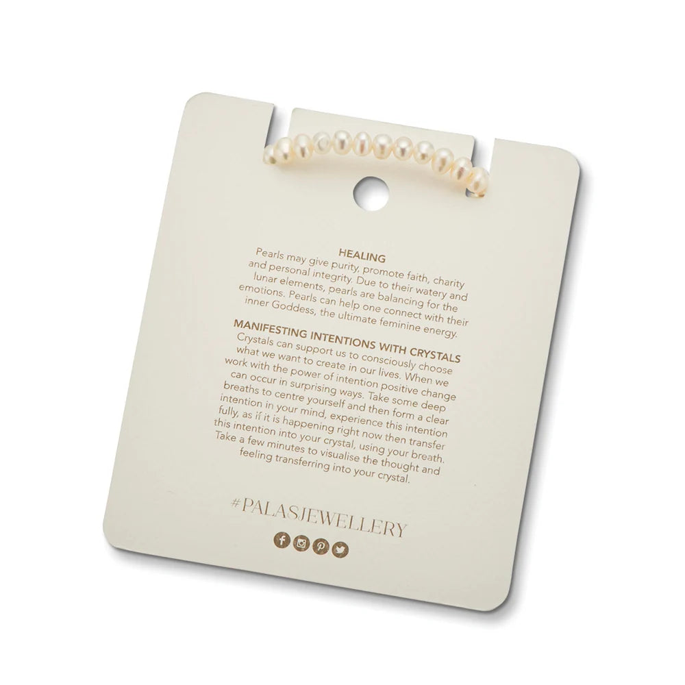 Palas Jewellery | Pearl 'prosperity' healing gem bracelet