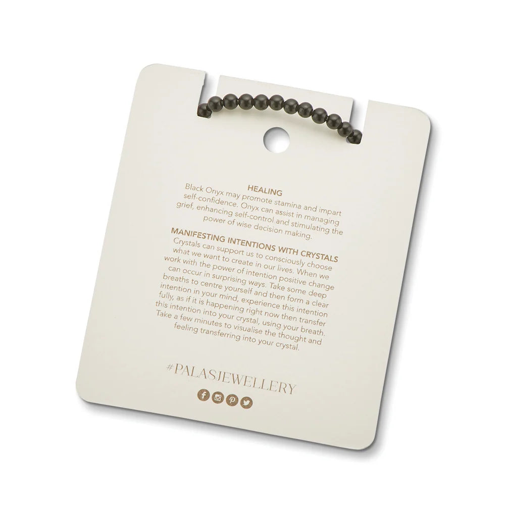 Palas Jewellery | Onyx 'energy' healing gem bracelet