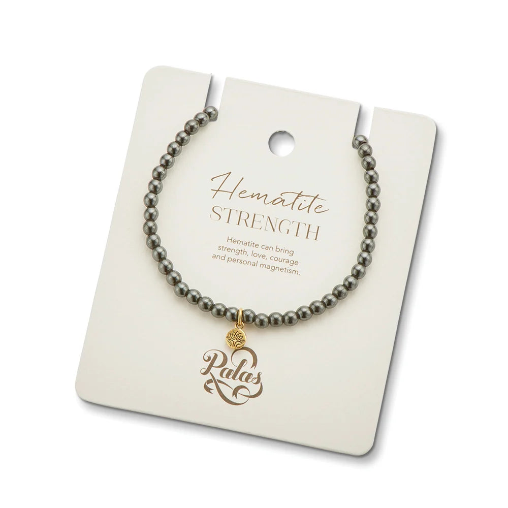 Palas Jewellery | Hematite 'strength' healing gem bracelet