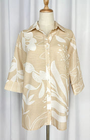 Erin faux linen shirt