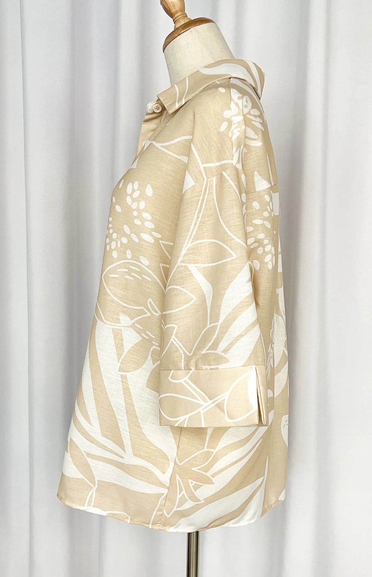 Erin faux linen shirt