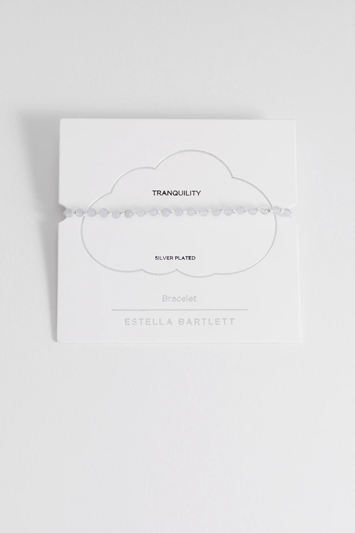 Gemstone Amelia Bracelet- Blue laced Agate- silver plated