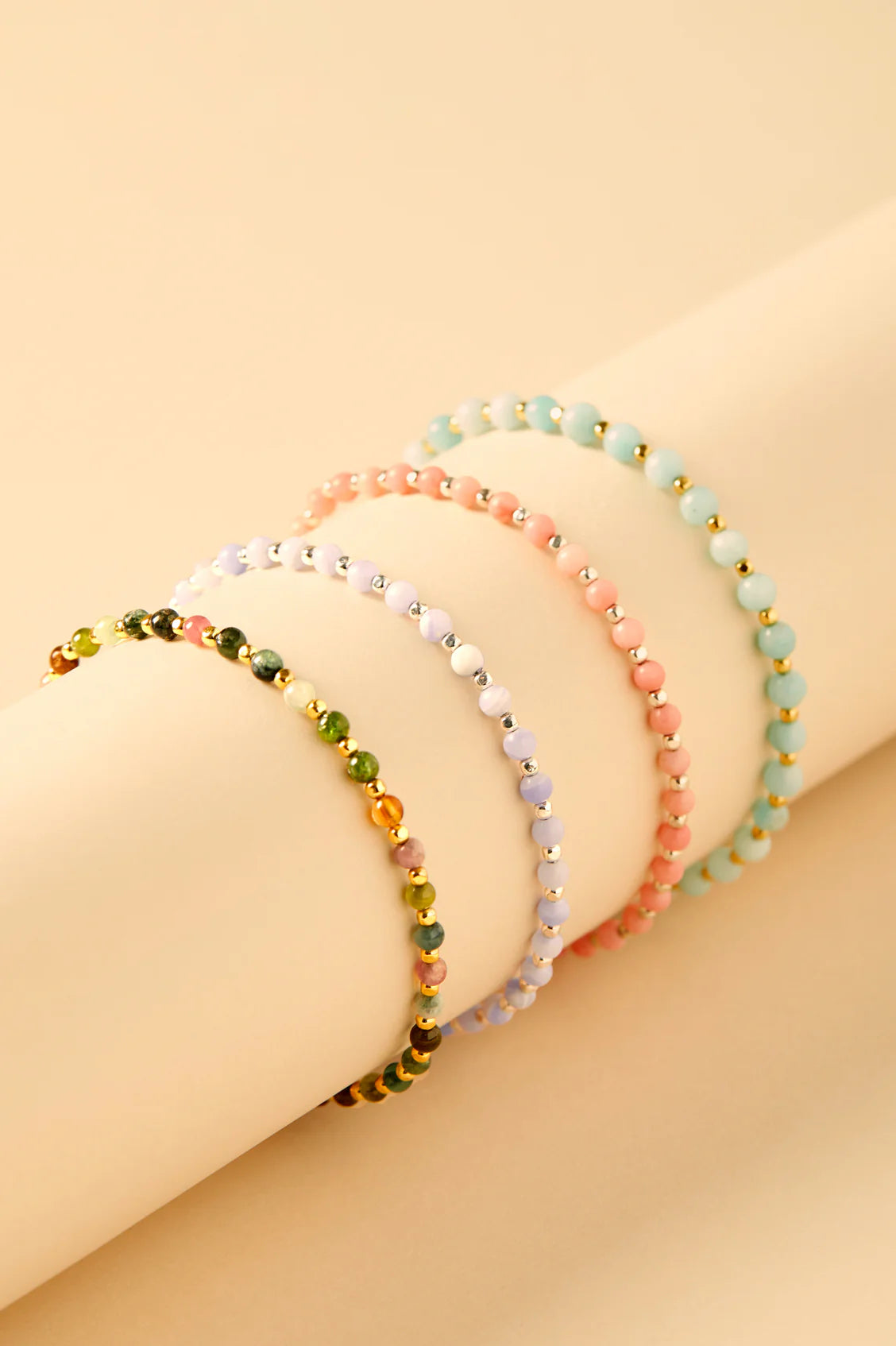 Gemstone Amelia Bracelet
Gold Plated | Tourmaline
