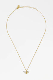 CZ Bee Charm Pendant Necklace
Gold Plated
Packaging Message: Bee Happy