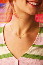 CZ Bee Charm Pendant Necklace
Gold Plated
Packaging Message: Bee Happy