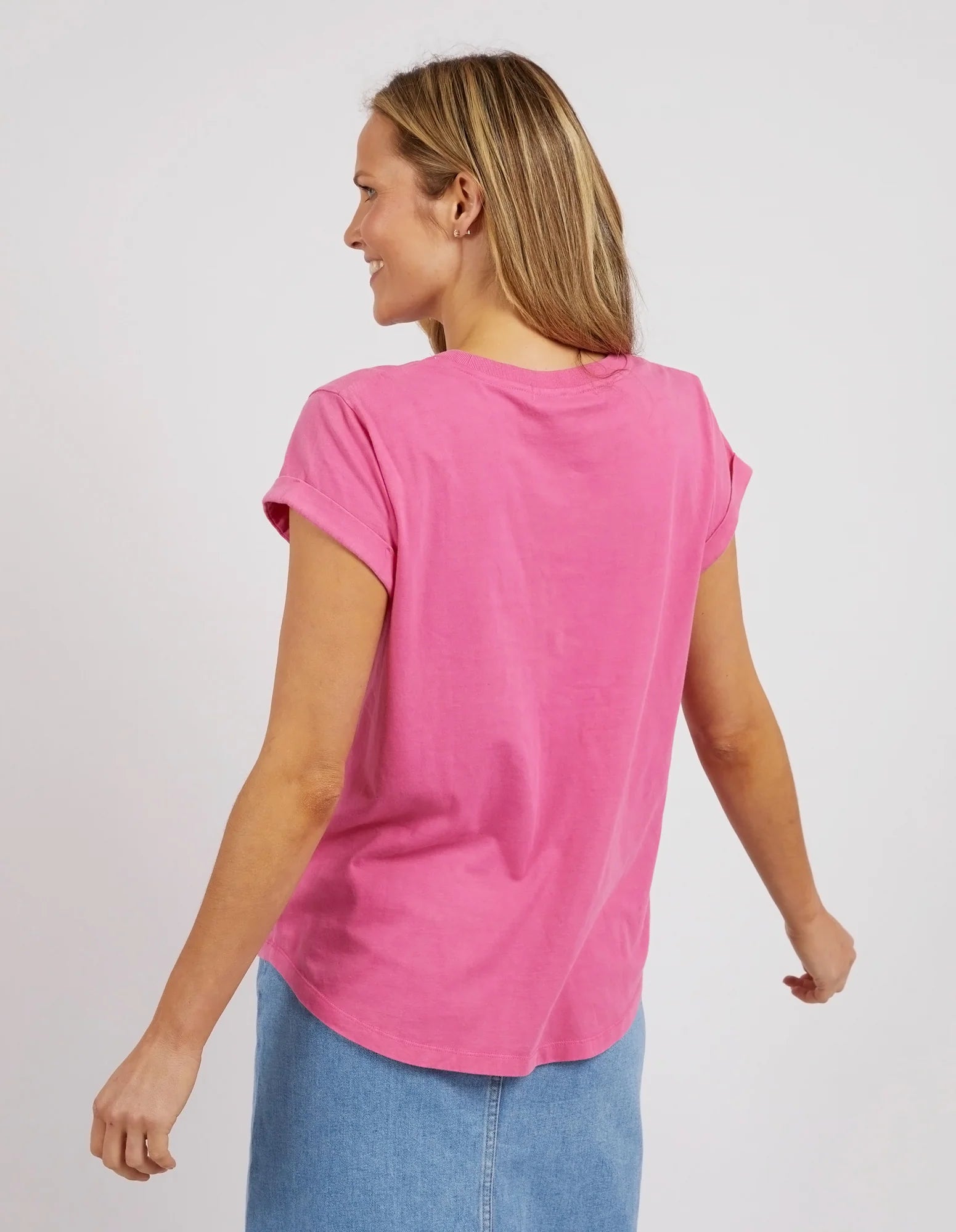 Signature Tee- Bright Pink