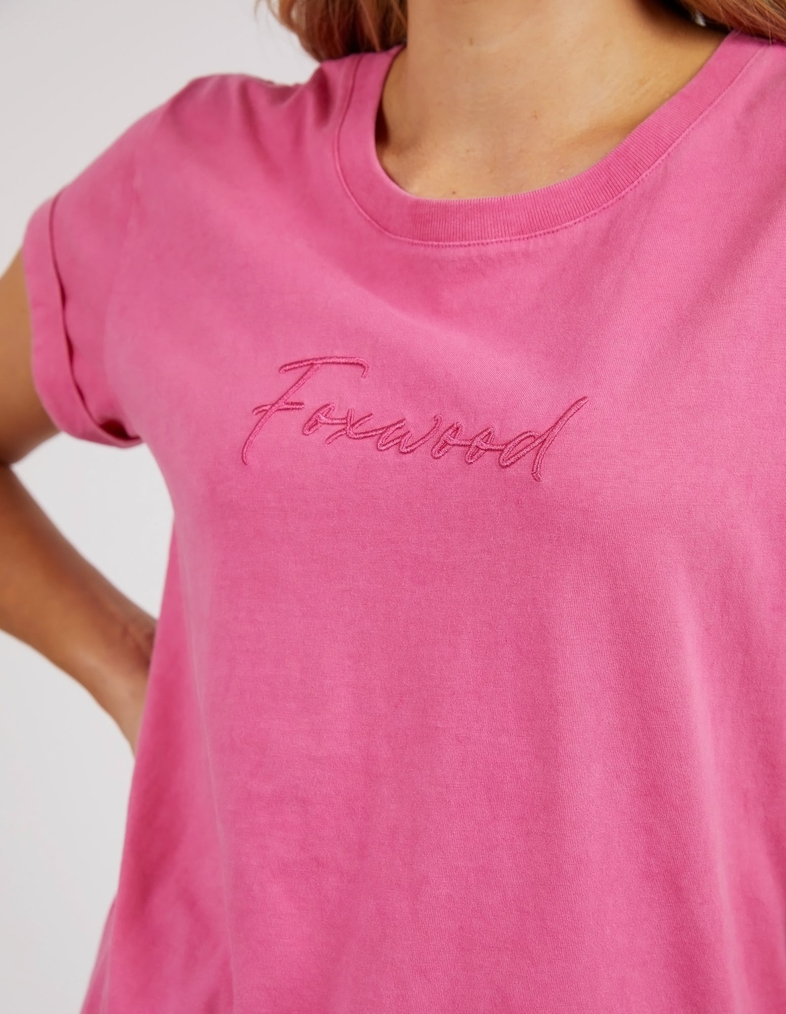 Signature Tee- Bright Pink