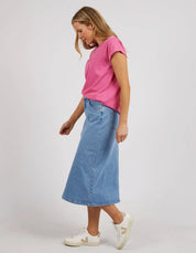 Signature Tee- Bright Pink