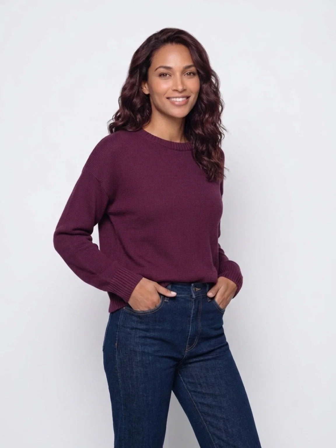 Little Lies | Victoria jumper - Plum