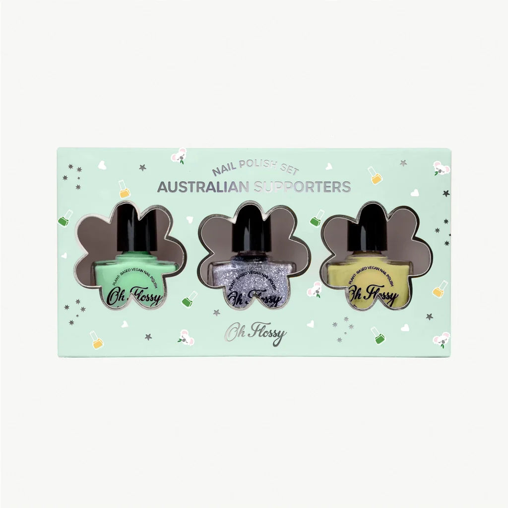 Oh Flossy Australian Supporters Nail Polish Set