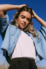 FOXWOOD | HUTTON DENIM SHIRT - LIGHT BLUE