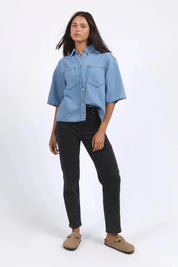 FOXWOOD | HUTTON DENIM SHIRT - LIGHT BLUE