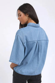 FOXWOOD | HUTTON DENIM SHIRT - LIGHT BLUE