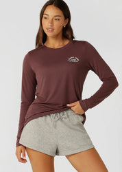 Lorna Jane- Lotus Long Sleeve Top- Berry Icing