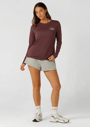 Lorna Jane- Lotus Long Sleeve Top- Forest Berry