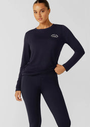 Lorna Jane- Lotus Long Sleeve Top- Midnight Blue