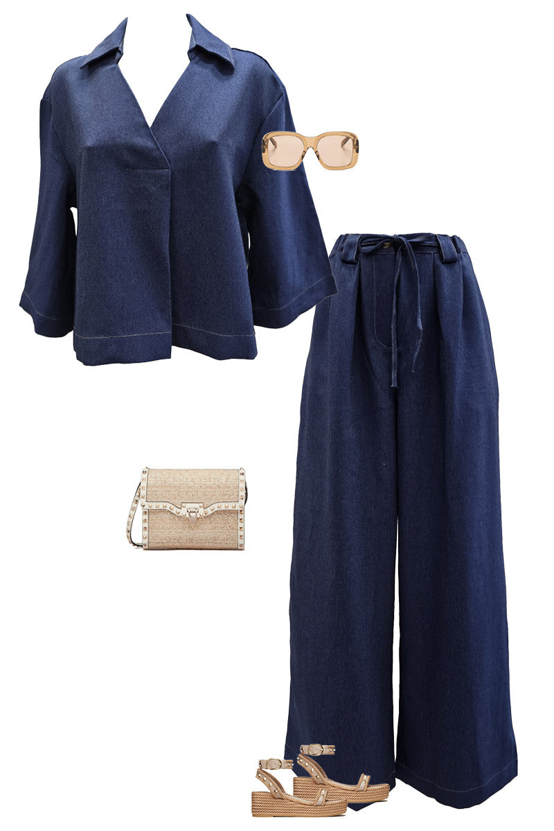 Intruder | Indigo Denim Top