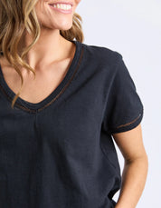 Elm| Victoria S/S Tee Black